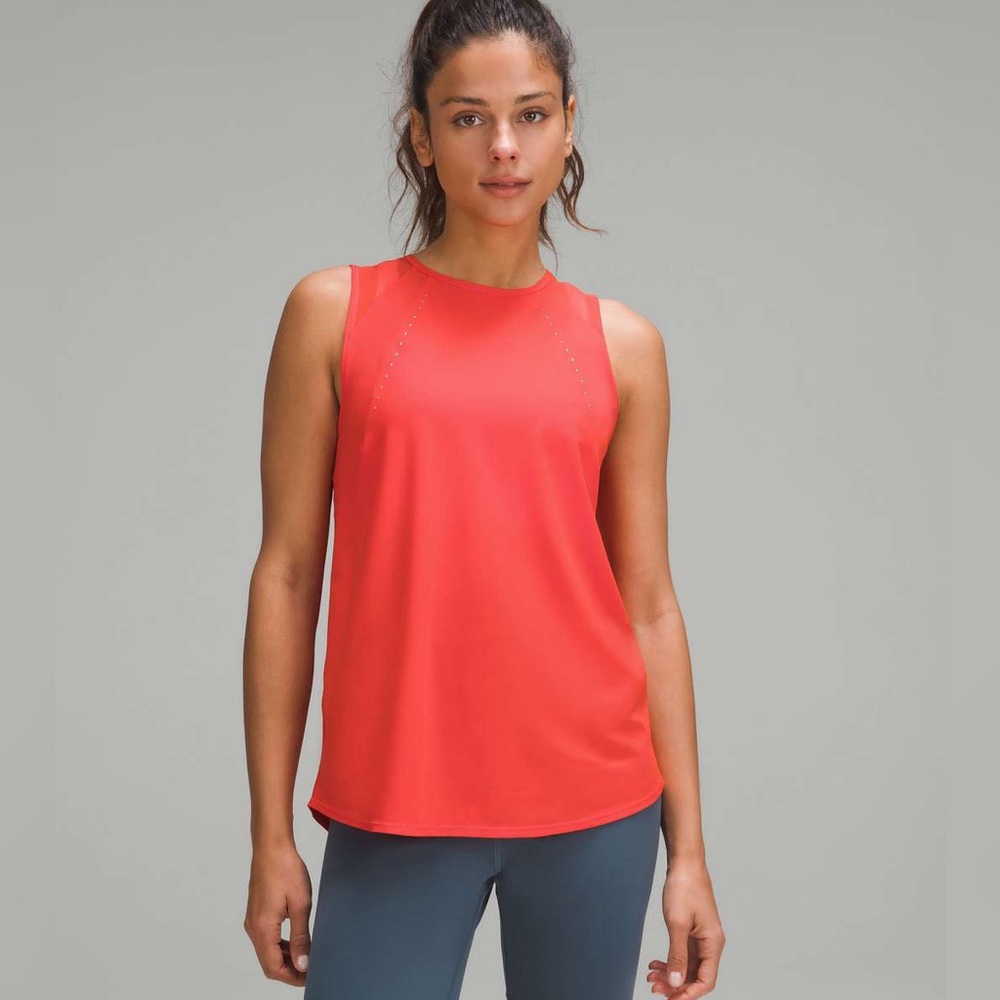Lululemon Sculpt Tank Top in Solar Orange Sz 8
